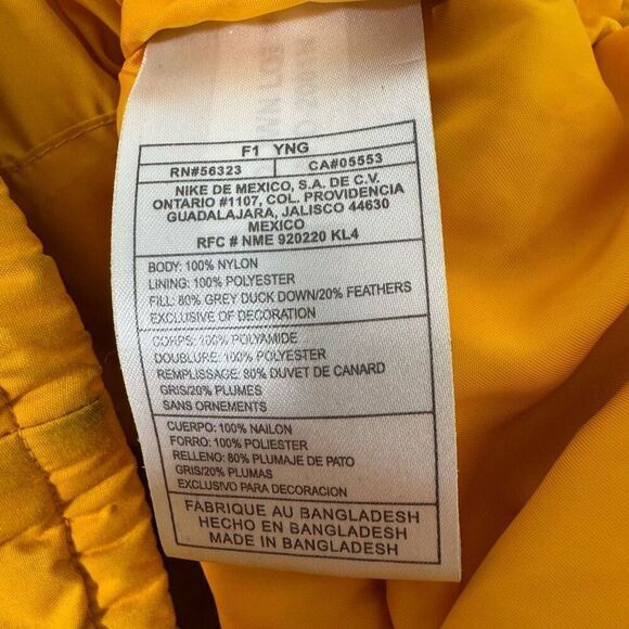 Nike Kids Puffer Jacket Size Small Down Jacket 2000s Grey Tag Activewear - Picture 13 of 16